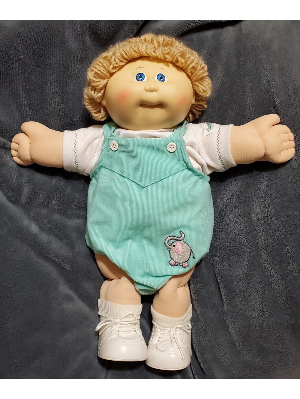 Vintage Cabbage Patch Kids Coleco Doll Blonde Hair Blue Eyes Xavier Roberts